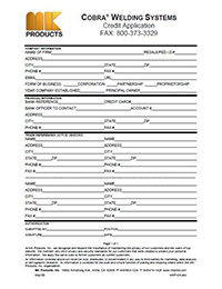 MK Credit Application